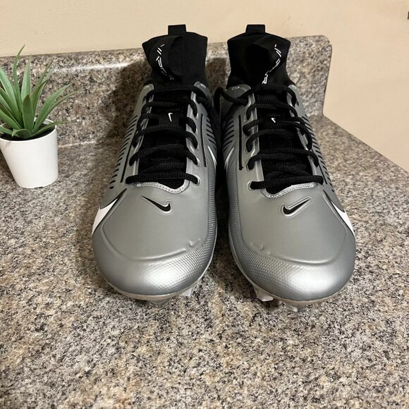 Nike Vapor Edge Pro 360 2 Grey Black‎ DA5456-002 Mens Size 13 Football Cleats - Picture 2 of 8